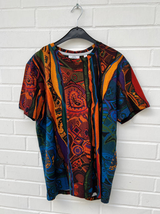 (15) Carlo Colucci Tshirt braun muster