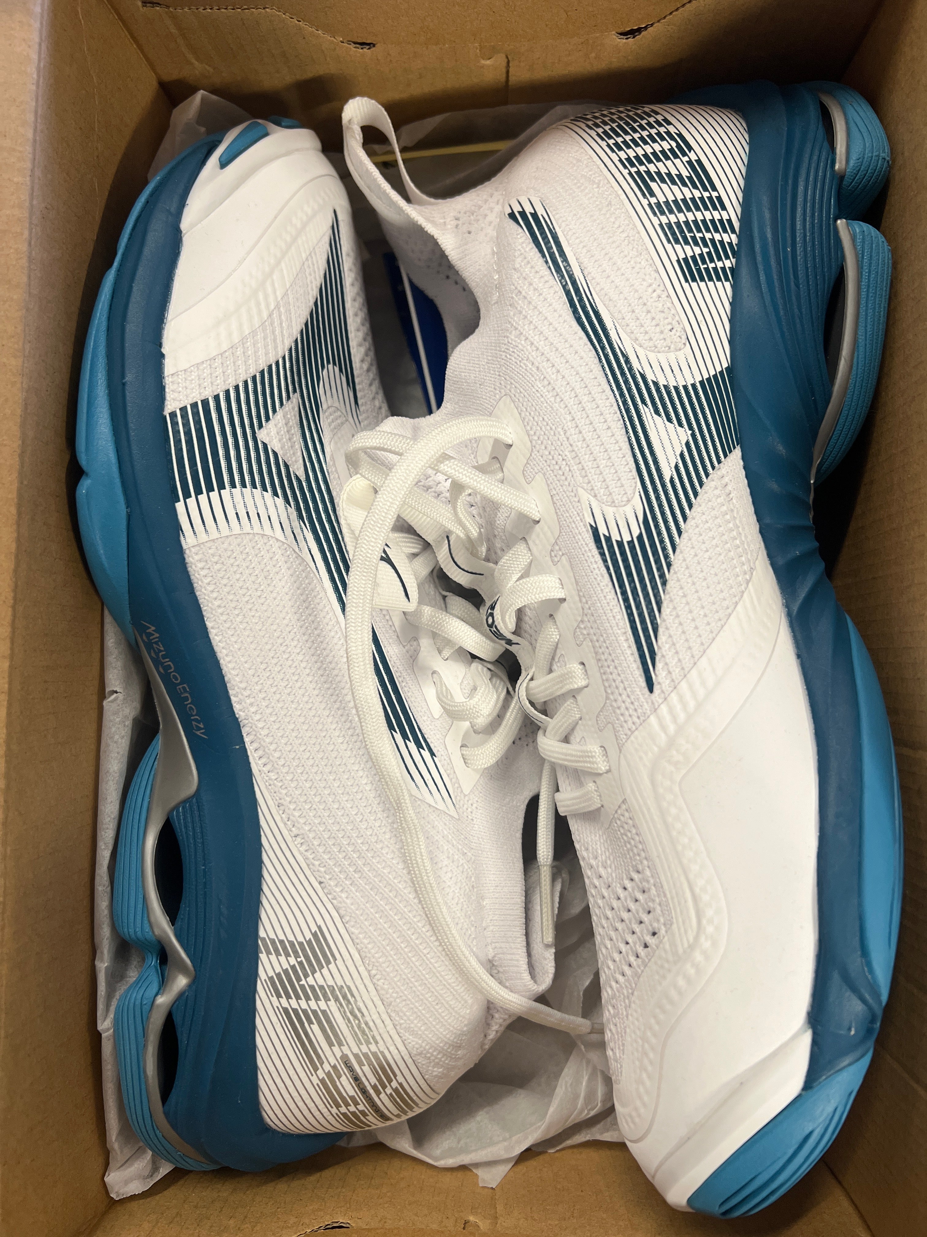 MIZUNO Volleyball Sneaker weiß/blau Gr.42