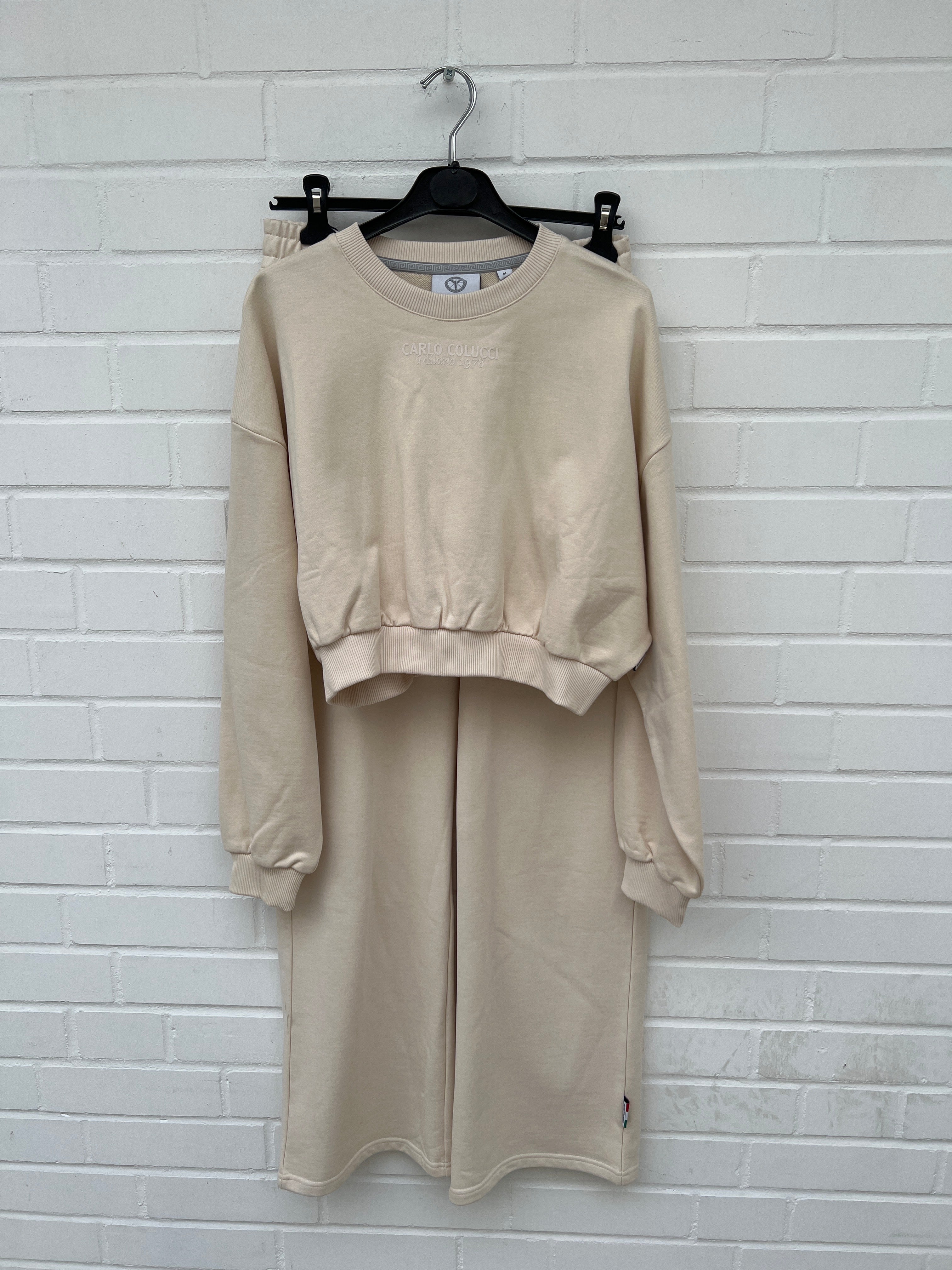 Carlo Colucci Damen Set creme