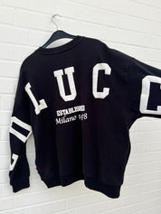 Carlo Colucci Sweatshirt schwarz