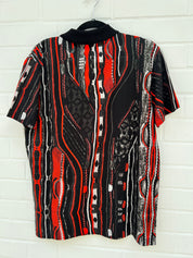 (59) Carlo Colucci Poloshirt schwarz bunt