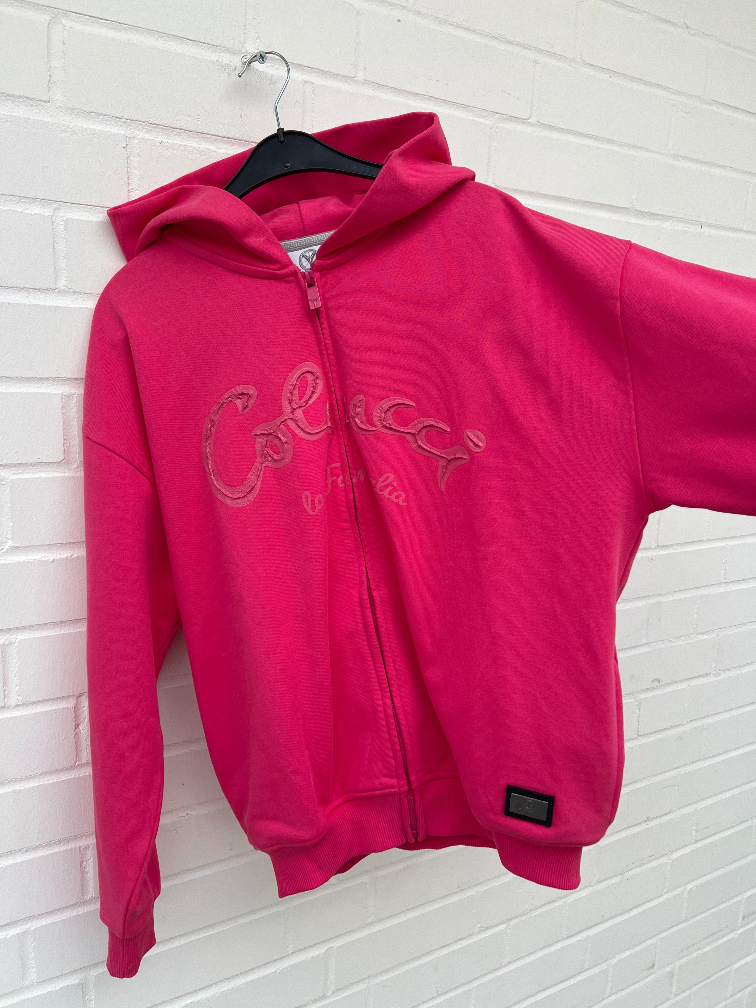 (237) Carlo Colucci Sweatjacke pink Unisex
