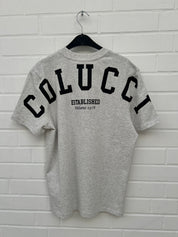 (54) Carlo Colucci Tshirt Organic premium Cotton grau Unisex Comfort Fit