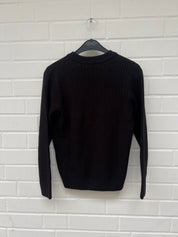 Jack&Jones Junior Knit Neck Cardigan schwarz Gr152