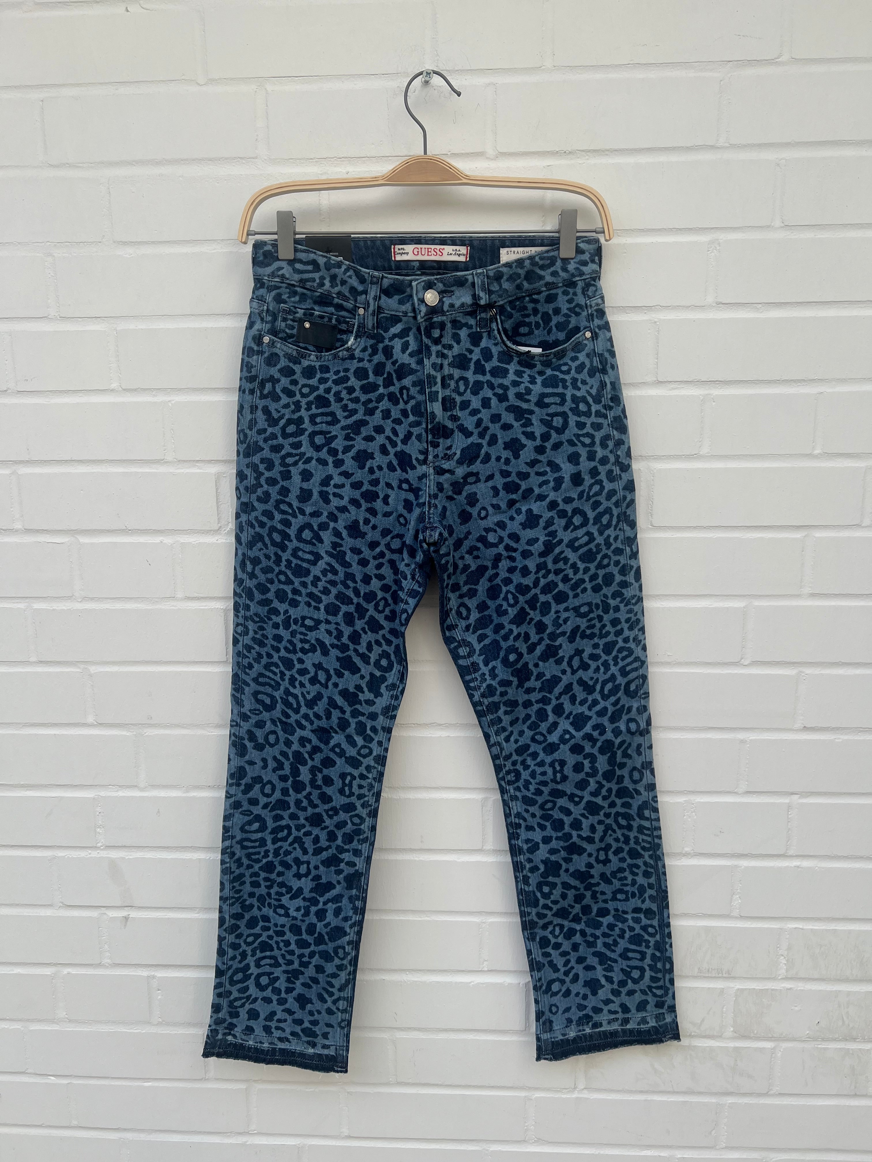 GUESS Straight High Rise Girly Denim Jeans Leo Wash Gr30/29