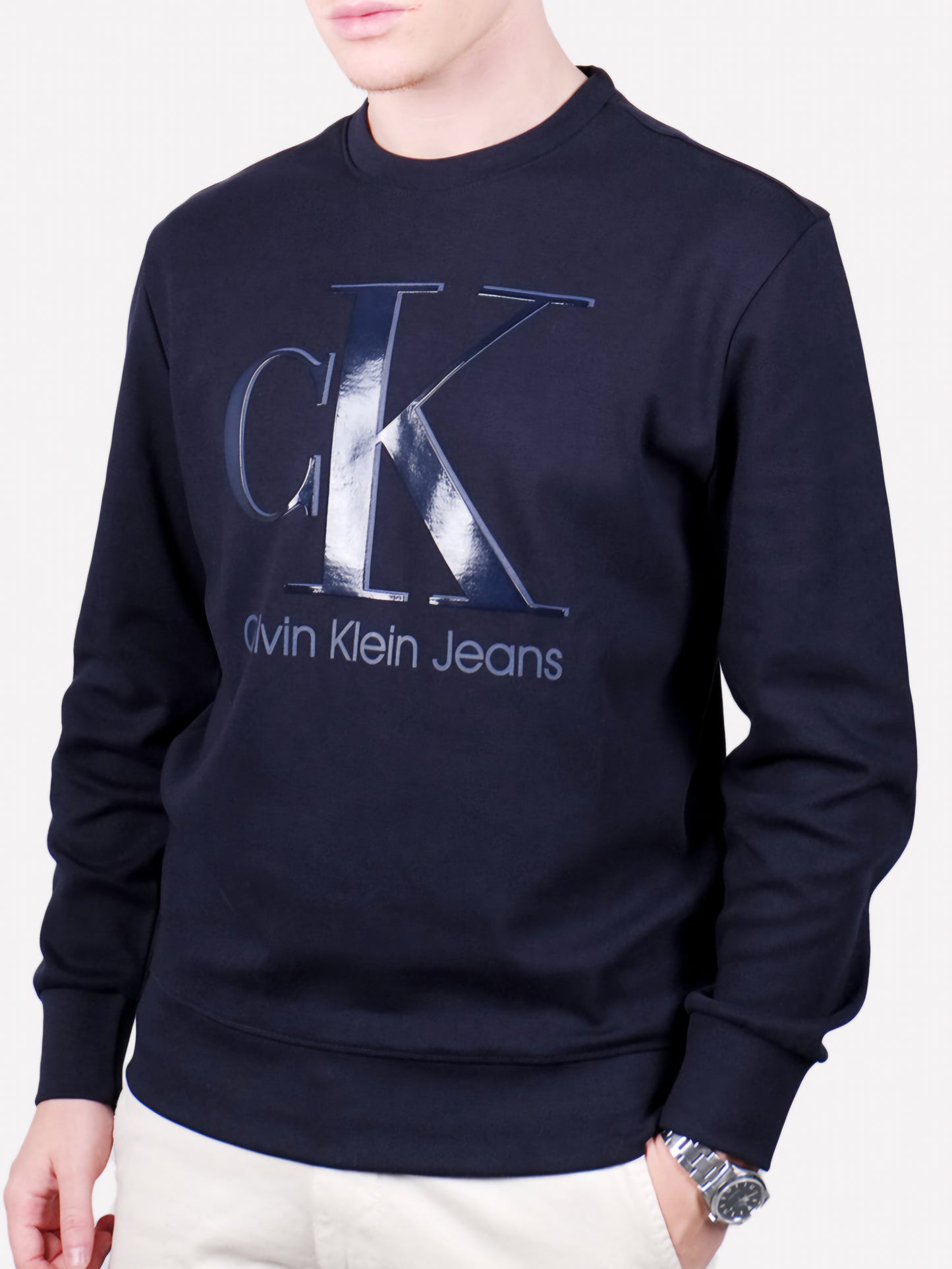 (13) Calvin Klein Sweatshirt navyblau