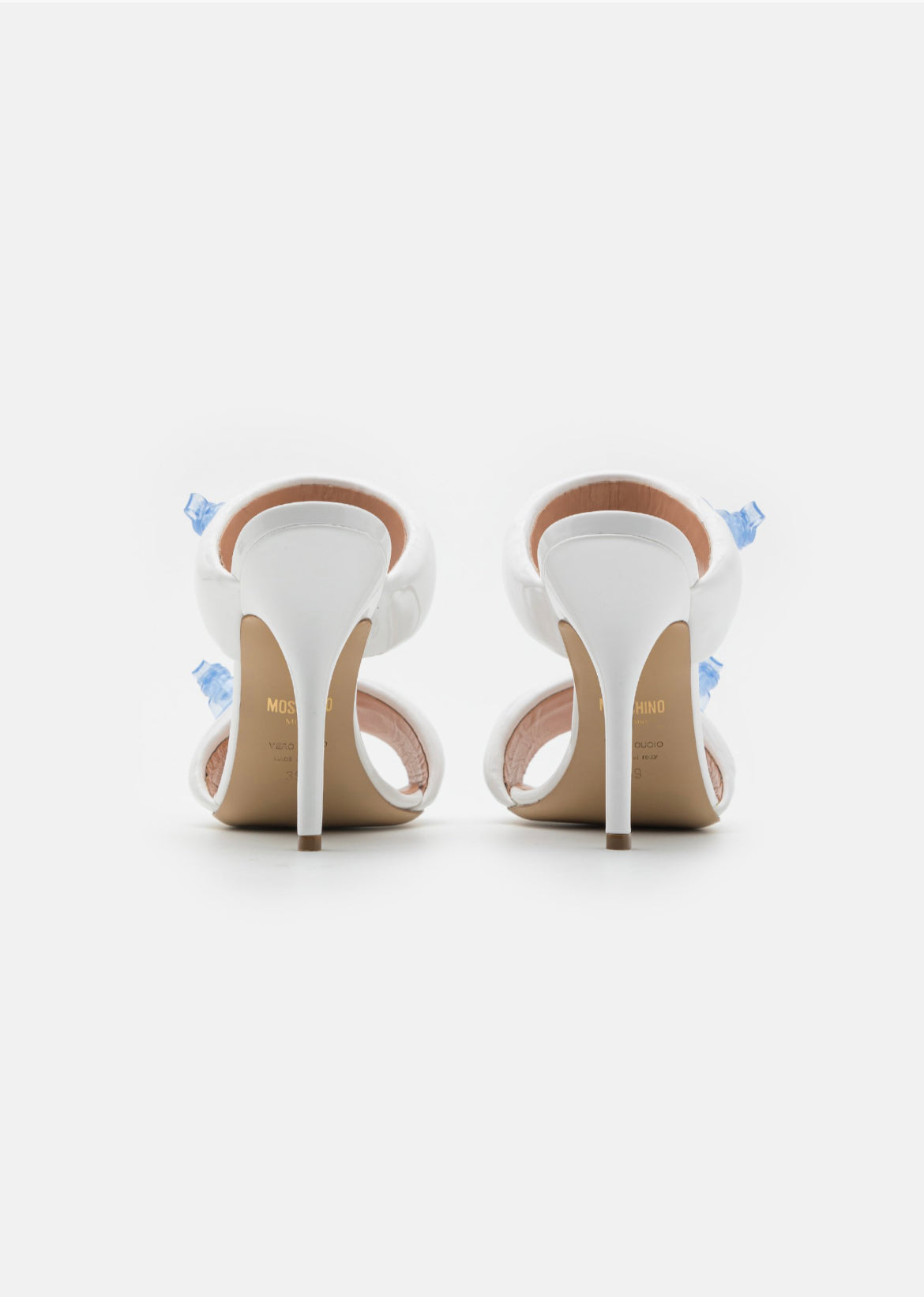 MOSCHINO mules haute taille 39 femme blanc