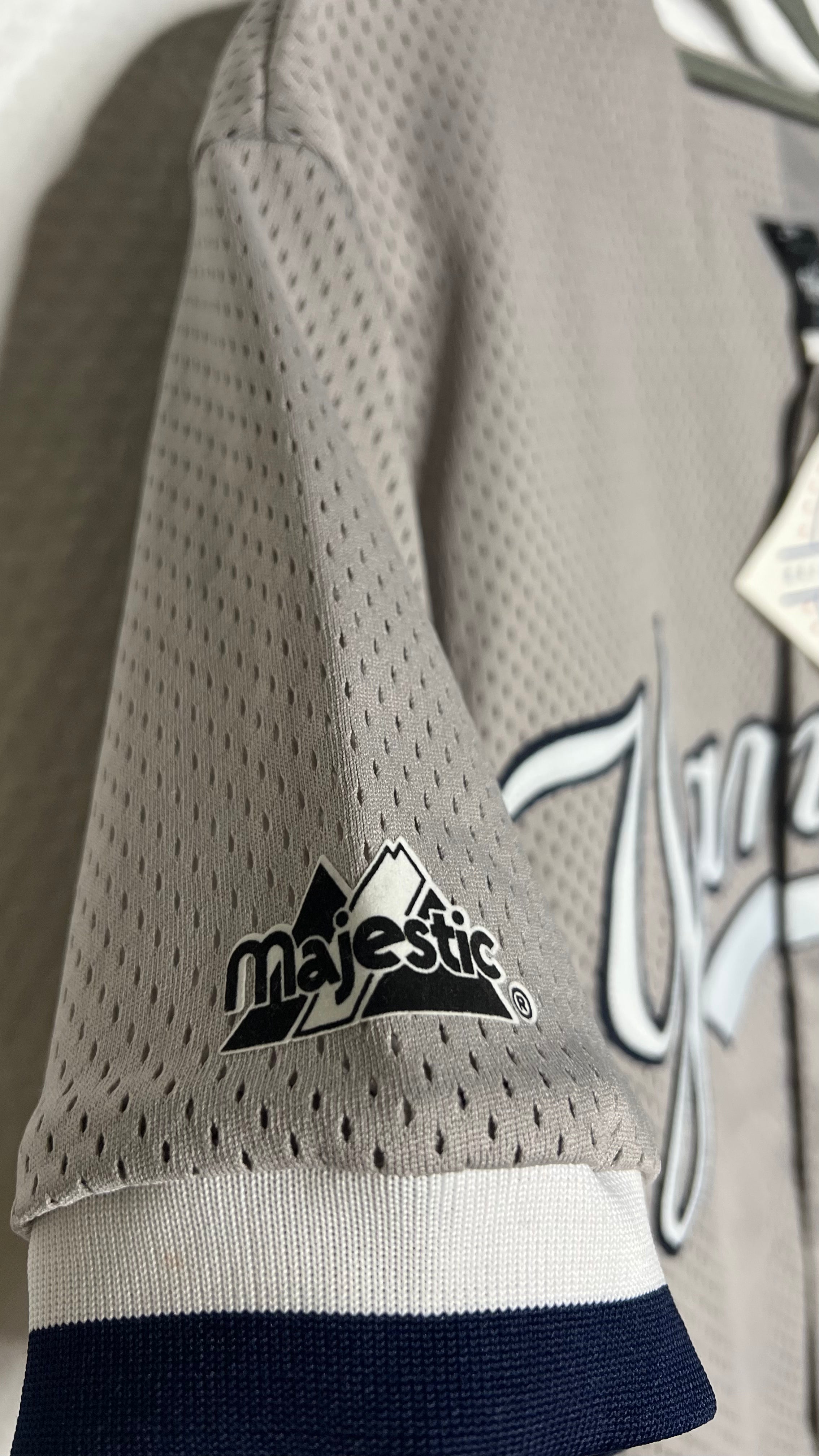 Vintage Majestic Major Leauge New York Yankees Shirt grau