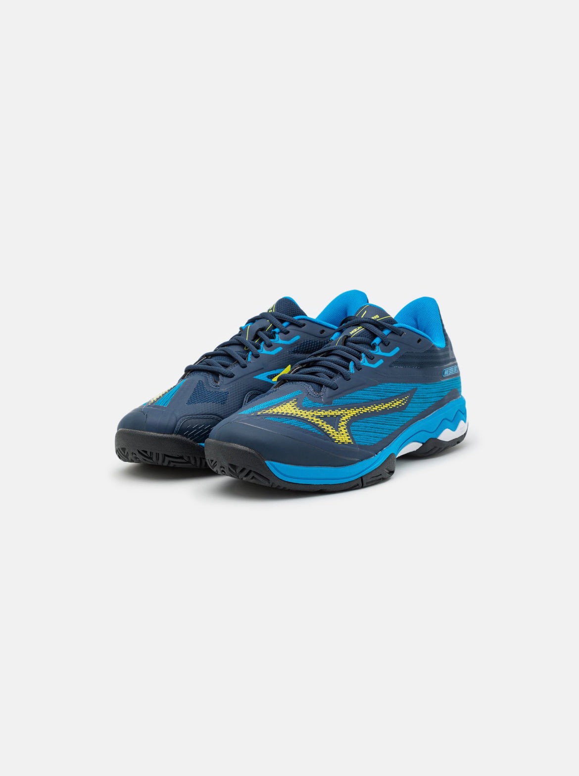 MIZUNO chaussures de tennis taille 42 hommes jaune fluo/bleu