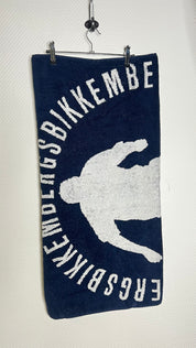 Bikkembergs Beachwear Strandhandtuch 100% Baumwolle Handtuch Schwarz / Weiß / Navy / Gelb