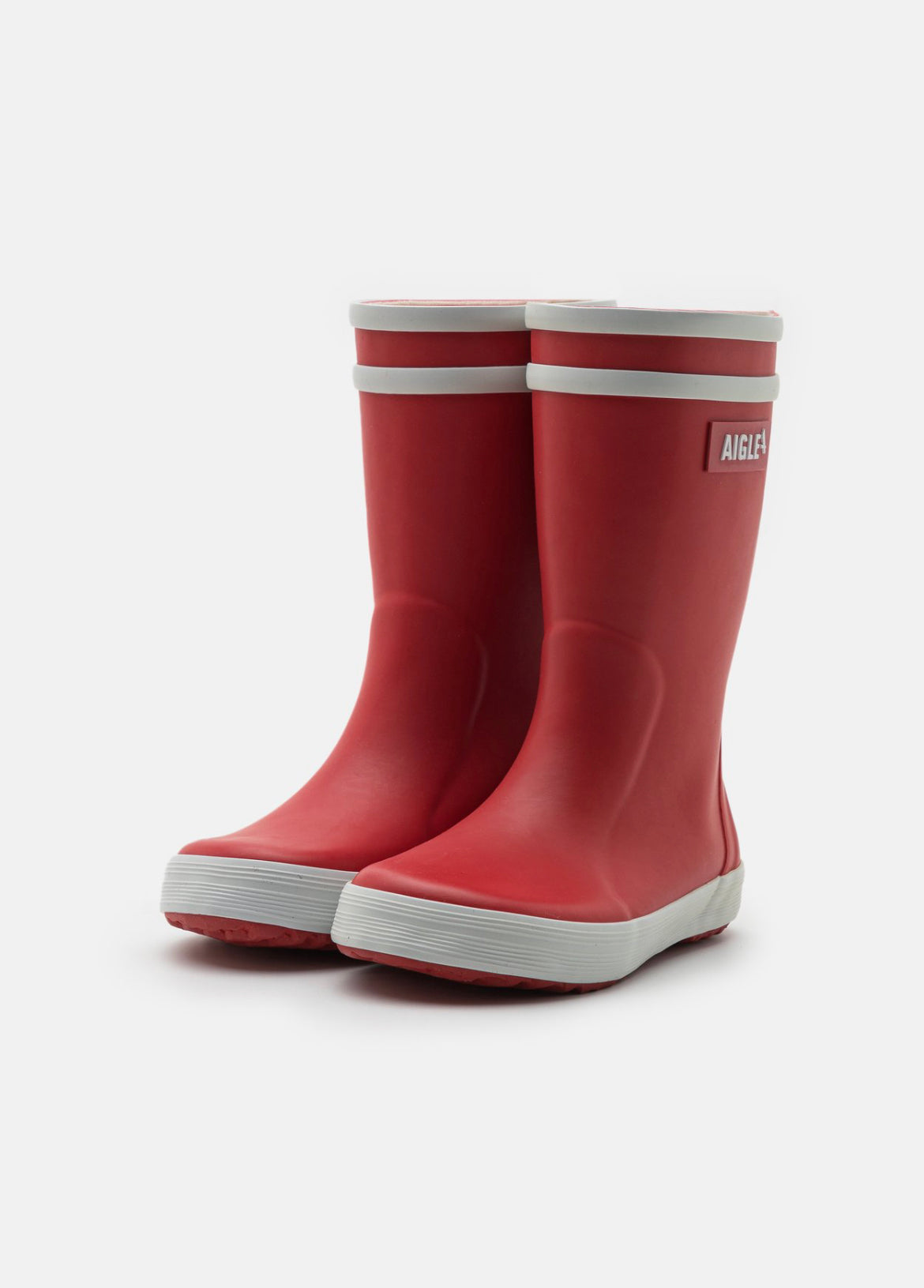 AIGLE bottes en caoutchouc taille 25 enfants rouge/blanc