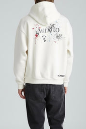 Carlo Colucci Hoodie Farbspritzer Gr.M