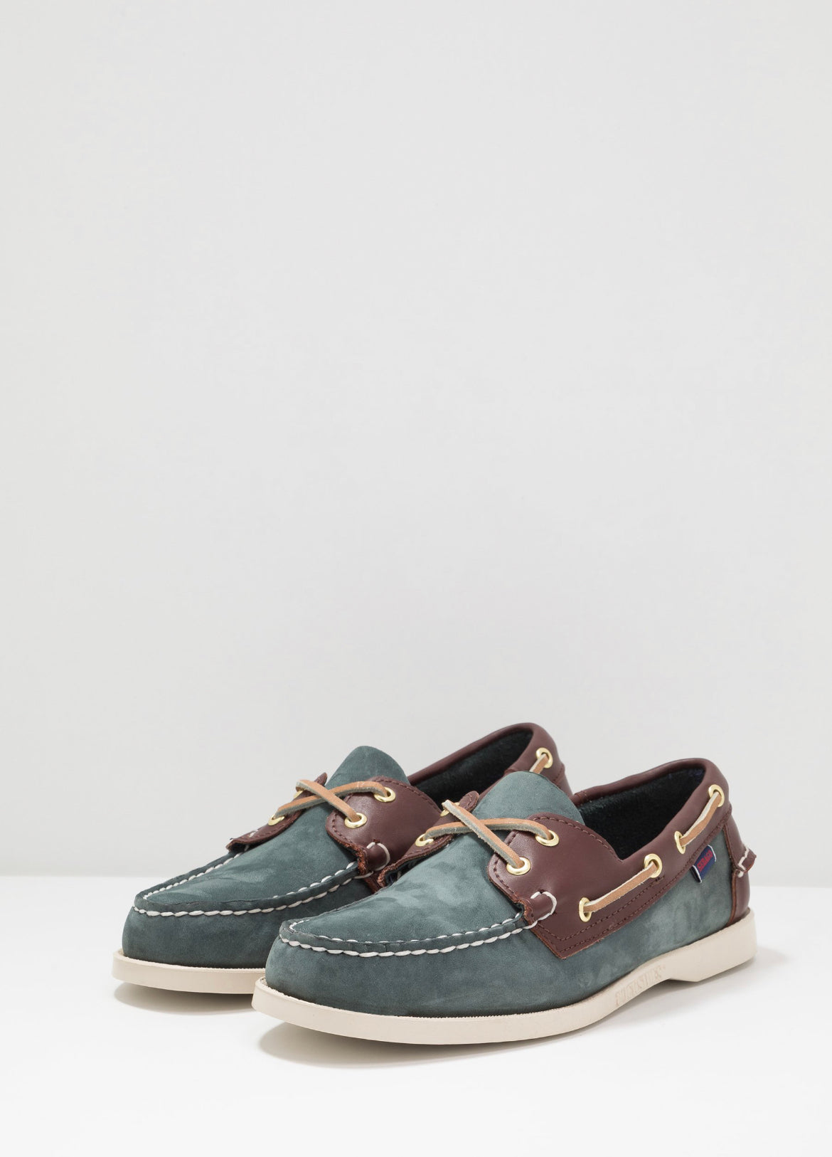 SEBAGO chaussure bateau taille 41 homme bleu marine/marron foncé