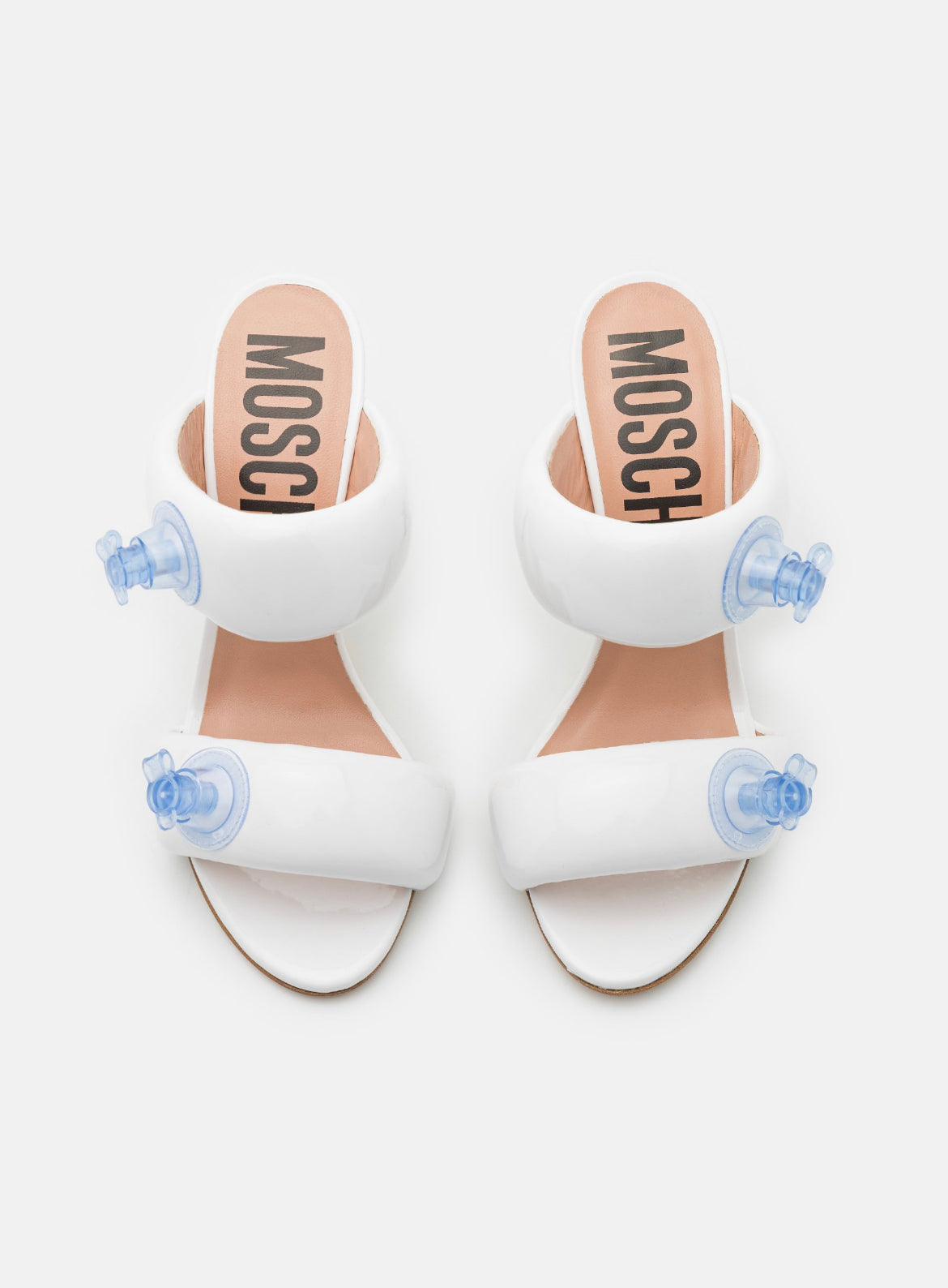 MOSCHINO mules haute taille 39 femme blanc