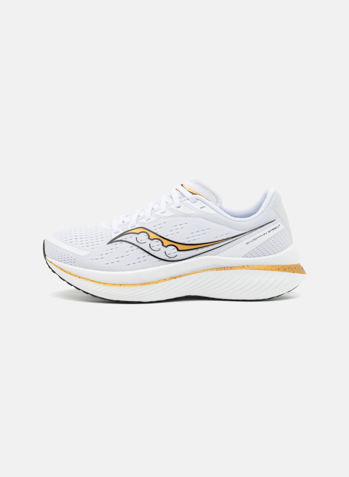 SAUCONY chaussure de course compétition taille 41,5 hommes blanc/or