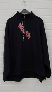 (Strange2) Carlo Colucci Unisex Swearshirt SchwarzMuster Gr.L