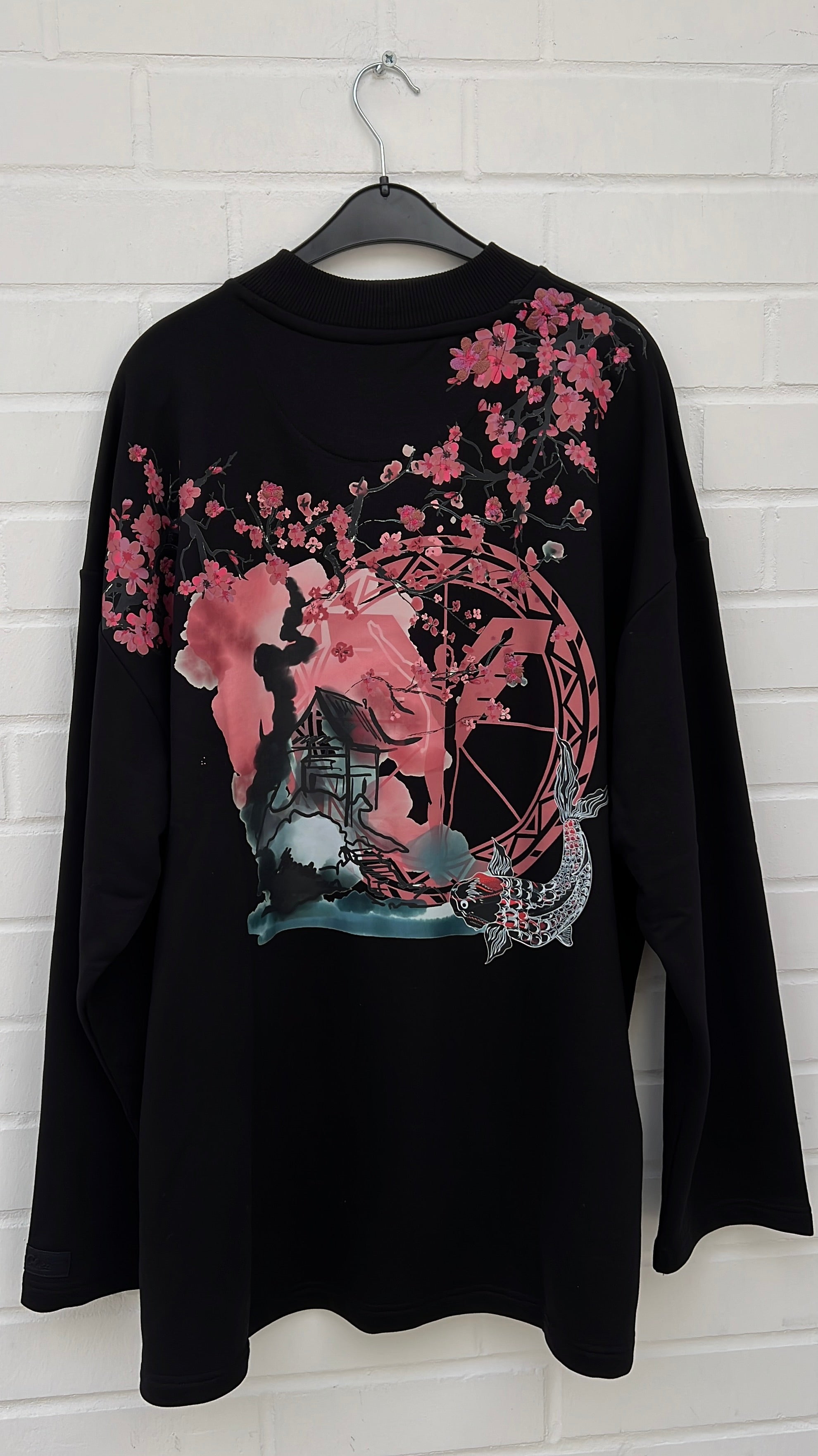 (95) Carlo Colucci Unisex Sweatshirt schwarzmuster