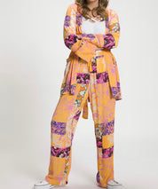 Ulla Popken Kimono orange bunt 809538 808 -U1-