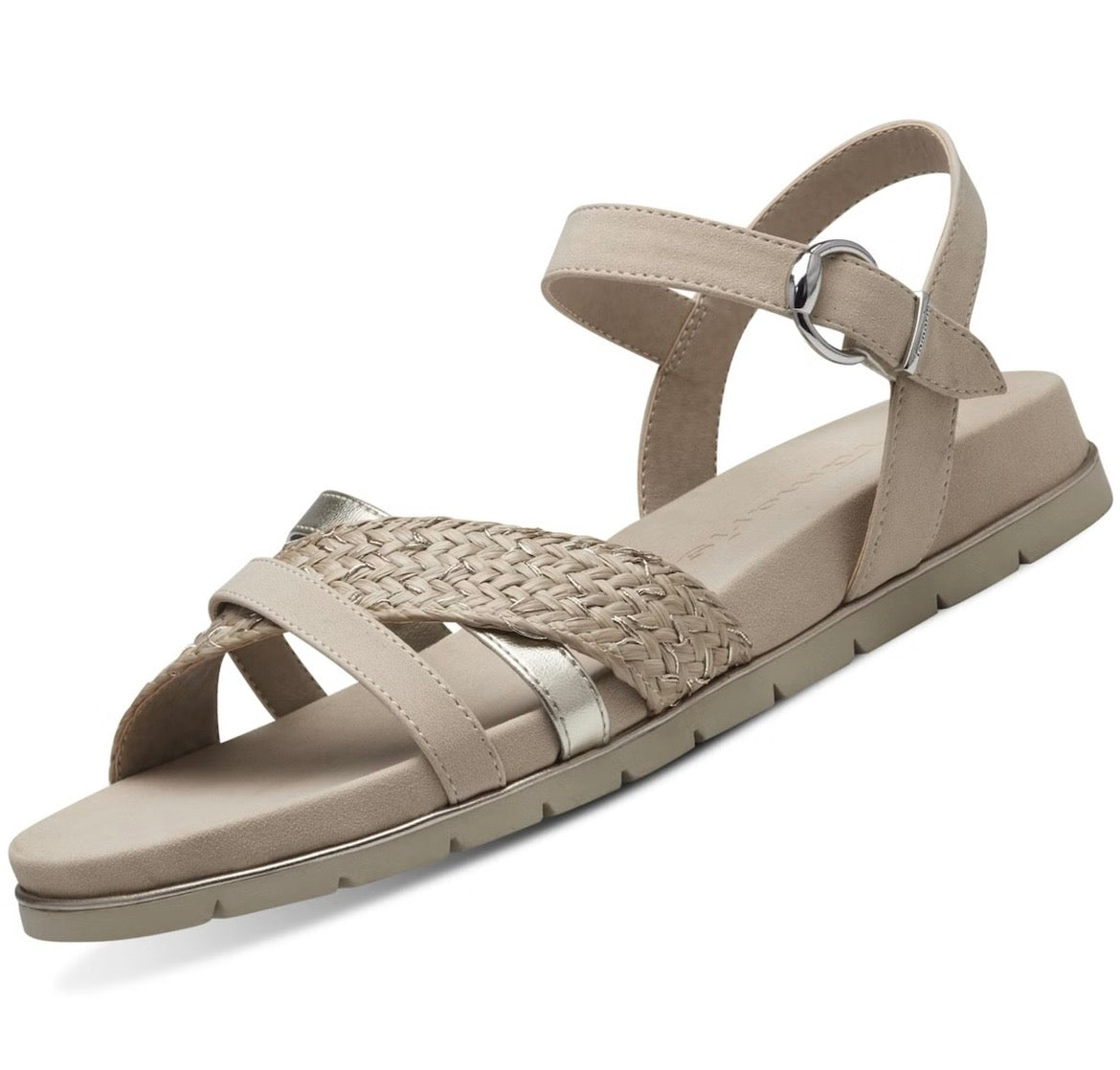 TAMARIS Shell Comb Damen Sandalen beige Gr.40