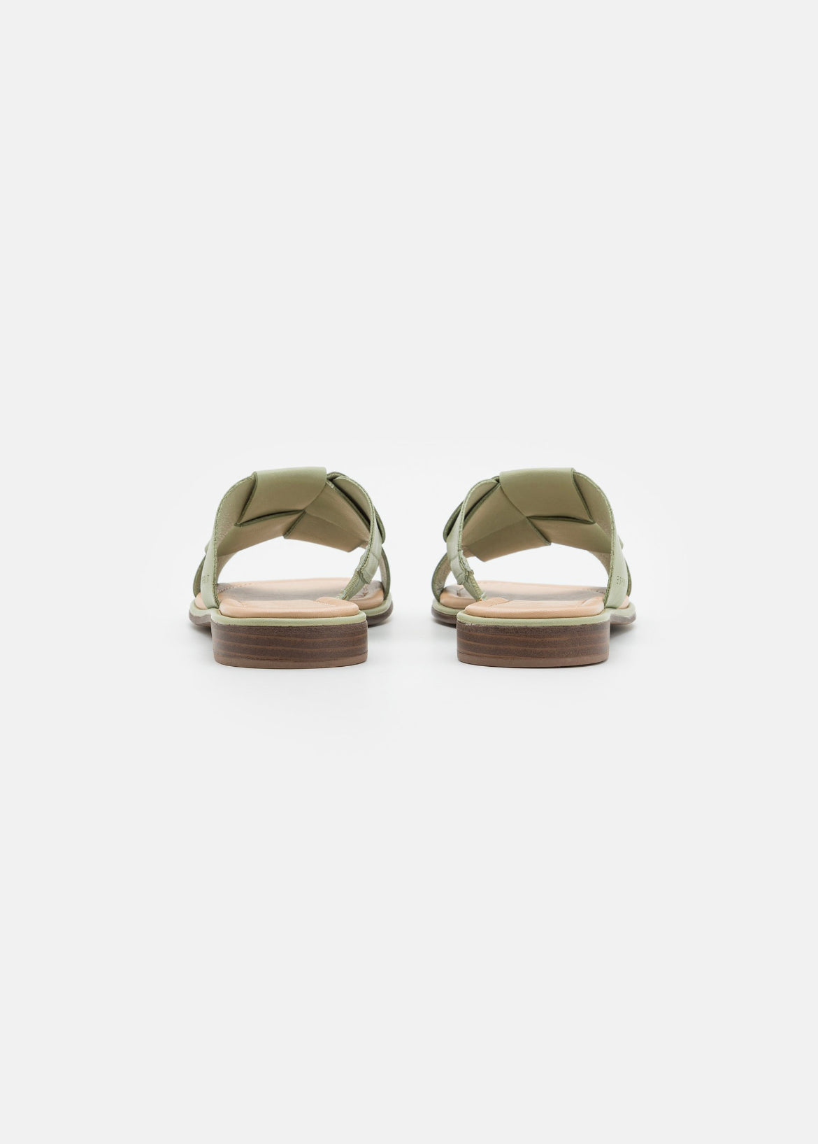 ESPRIT mules plates taille 36 pour femmes vert poussiéreux