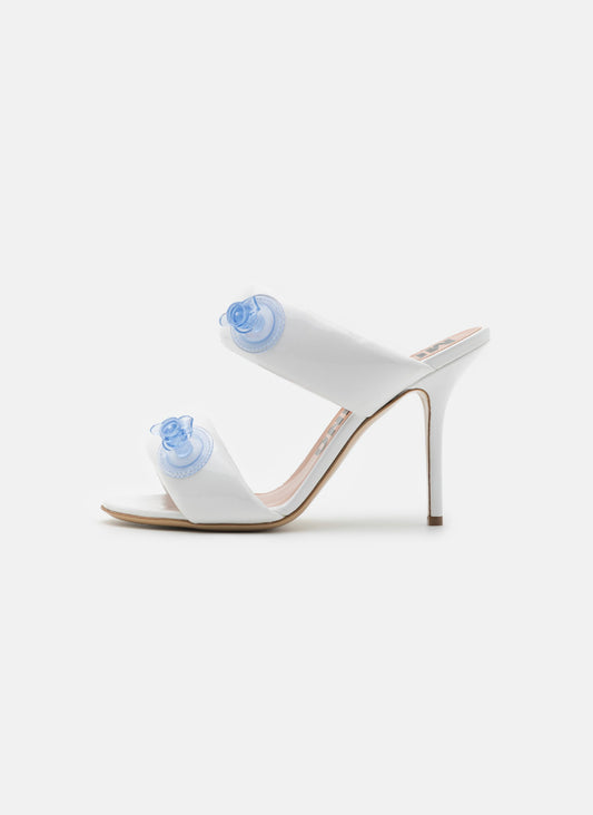 MOSCHINO mules haute taille 39 femme blanc