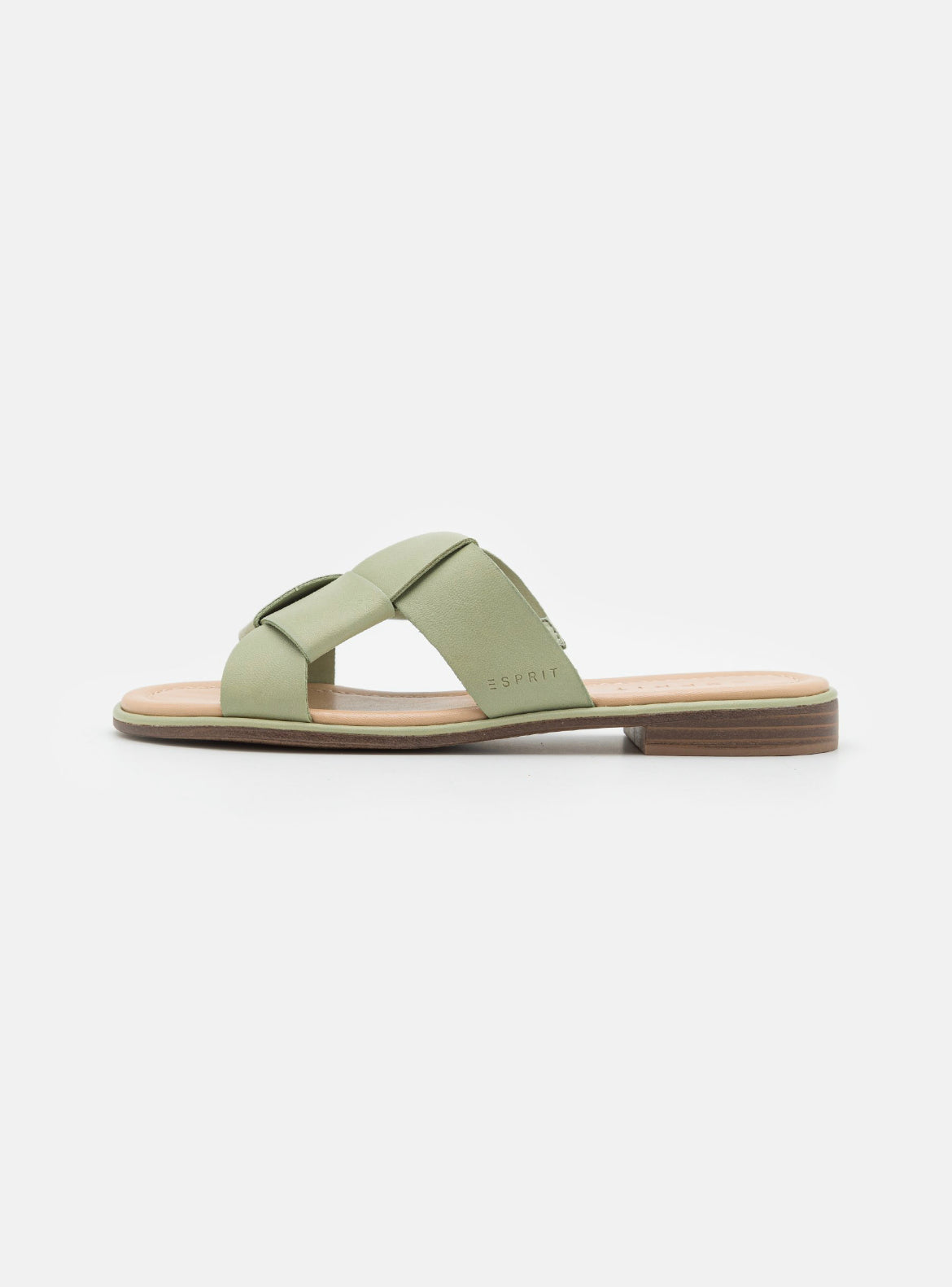 ESPRIT mules plates taille 36 pour femmes vert poussiéreux