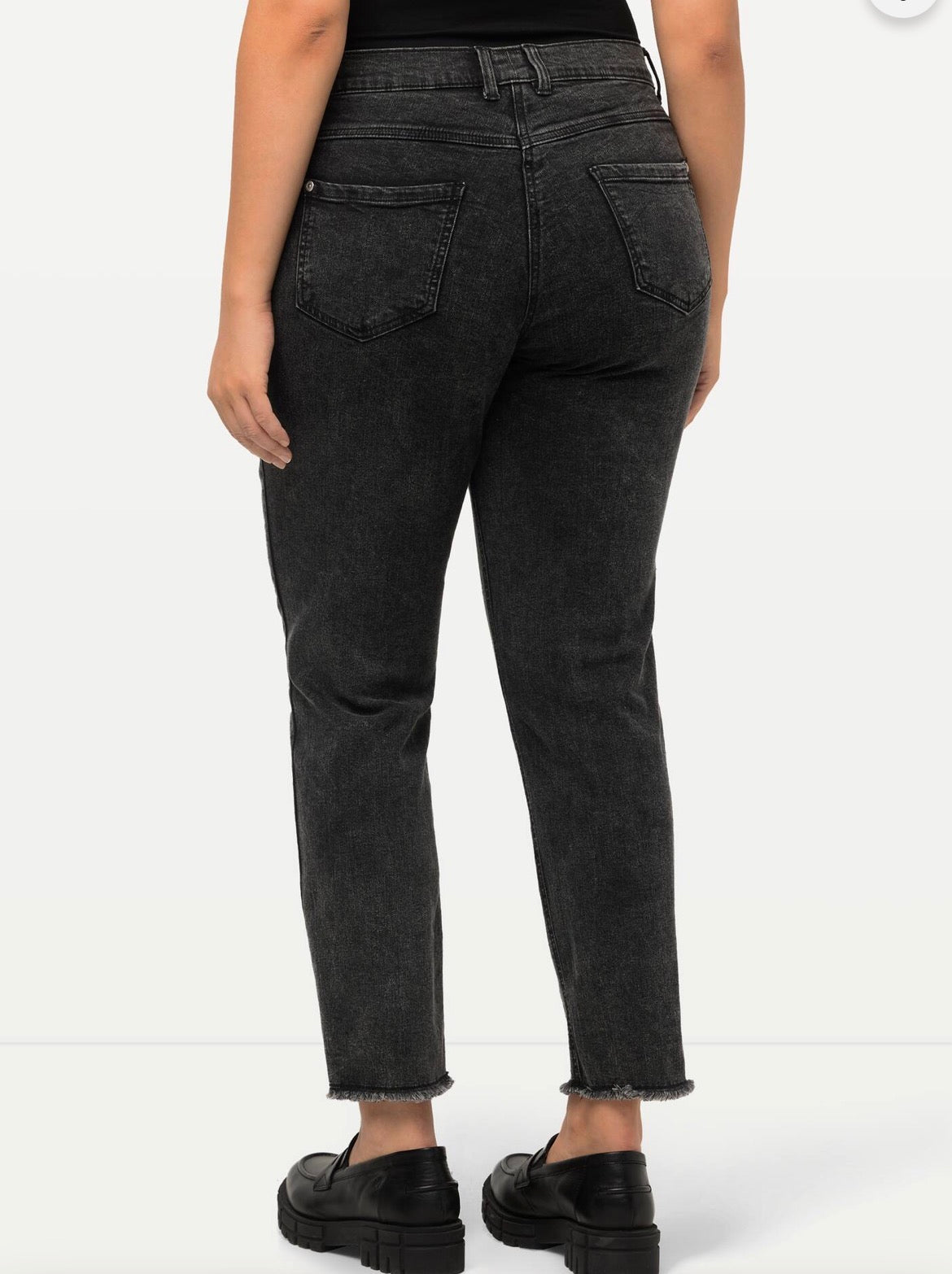 (U35) Ulla Popken Jeans Dunkel grau 808302 906