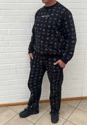 Carlo Colucci Anzug schwarz