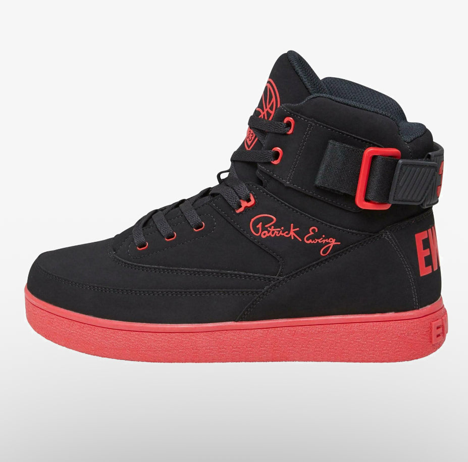 PATRICK EWING Sneaker Schwarz/Rot Gr44.5