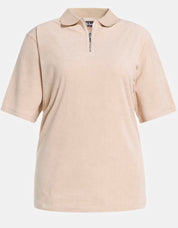 Ulla Popken Poloshirt Beige 793161 300 (U14)