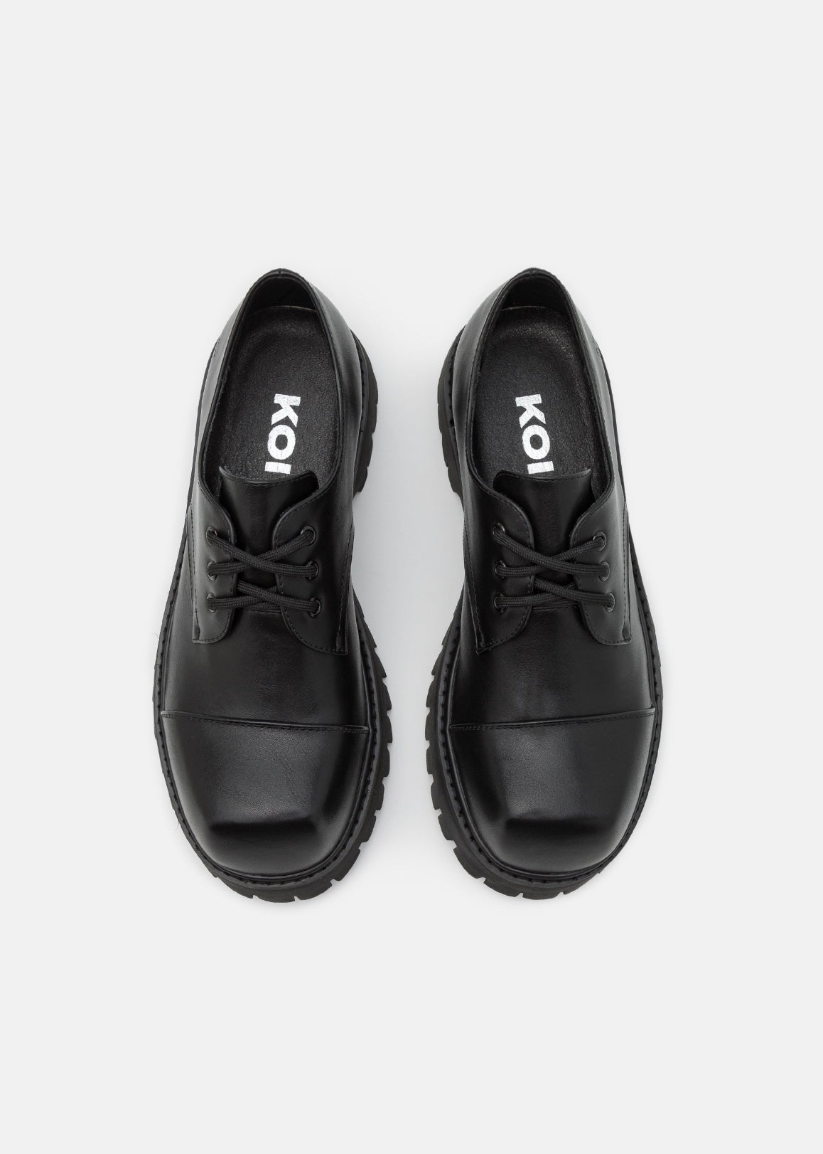 KOI FOOTWEAR chaussures à lacets taille 42,5 hommes noir