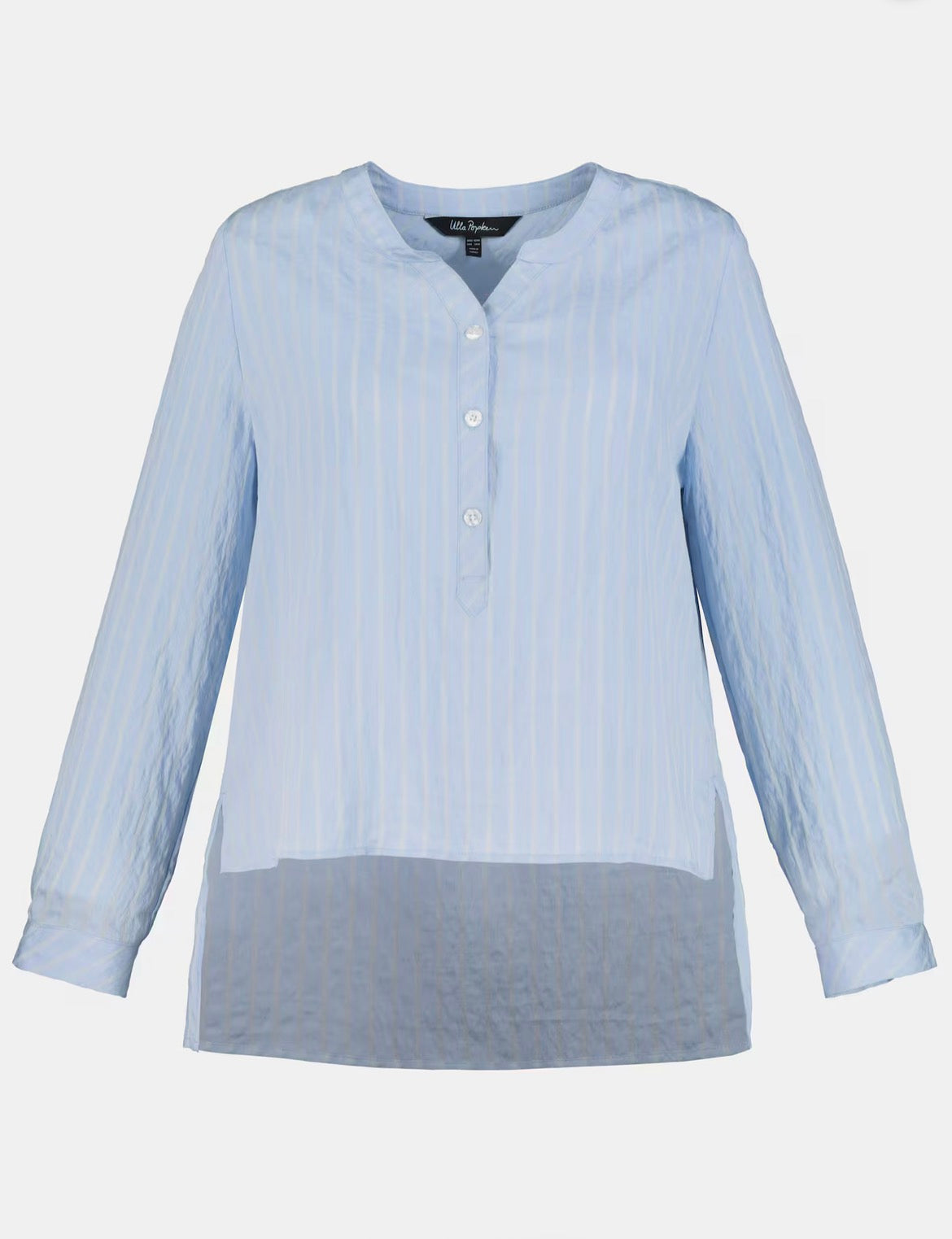 Ulla Popken Hemd Blau/Weiß 790044 700 (U25)