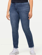 (U6) Ulla popken Jeans mit Schrift 806381 902