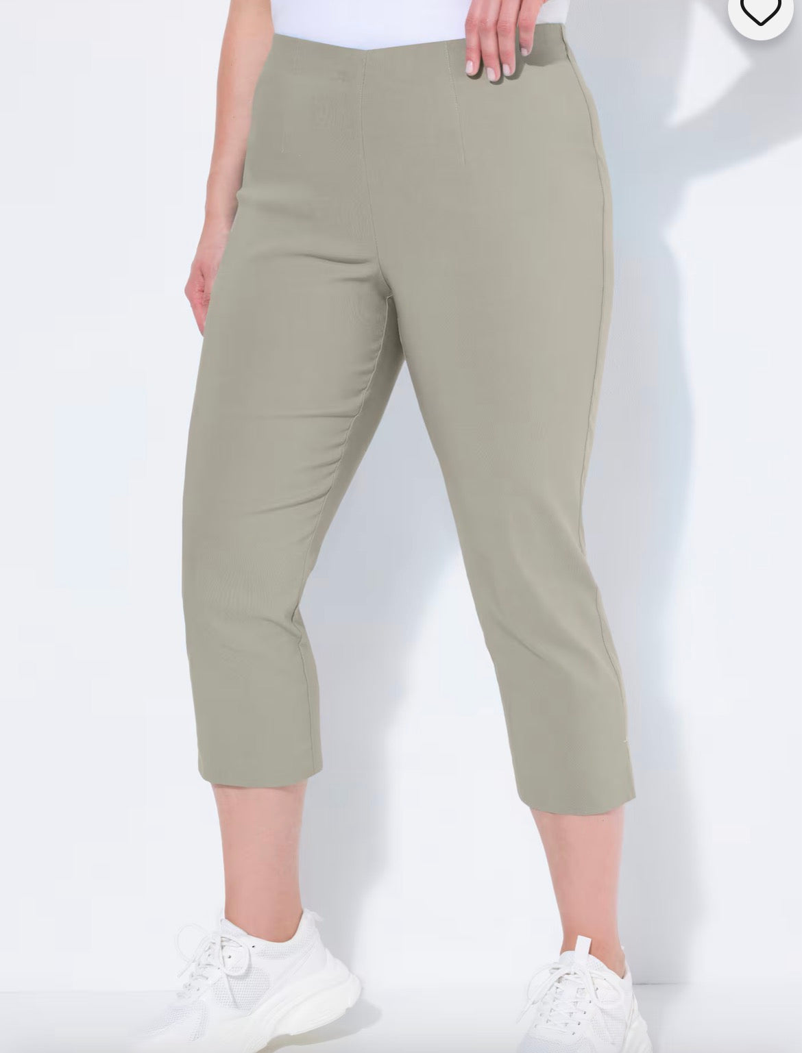 (U18) Ulla Popken Hose beige 640915 16