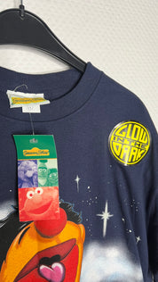 Vintage Glow in the Dark Ernie Tshirt navy Gr.L 1990