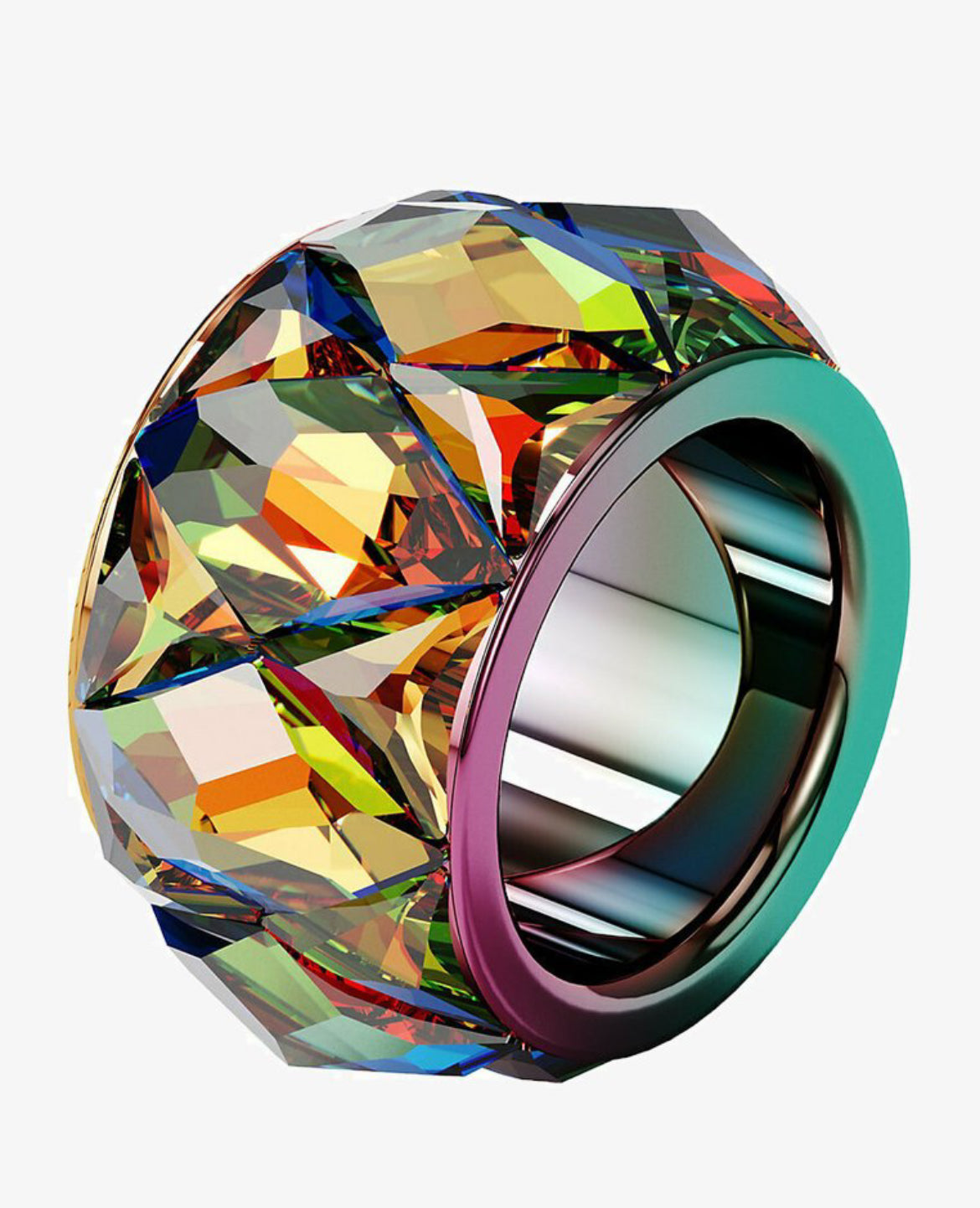 SWAROVSKI Curiosa Ring Cocktail Rainbow Crystal (5599889)