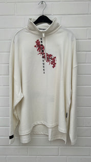 (62) Carlo Colucci Unisex Sweatshirt weißmuster Gr.L