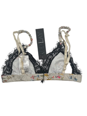 REPLAY Triangle Baralette mit Blumenmuster Spitze beige GrS