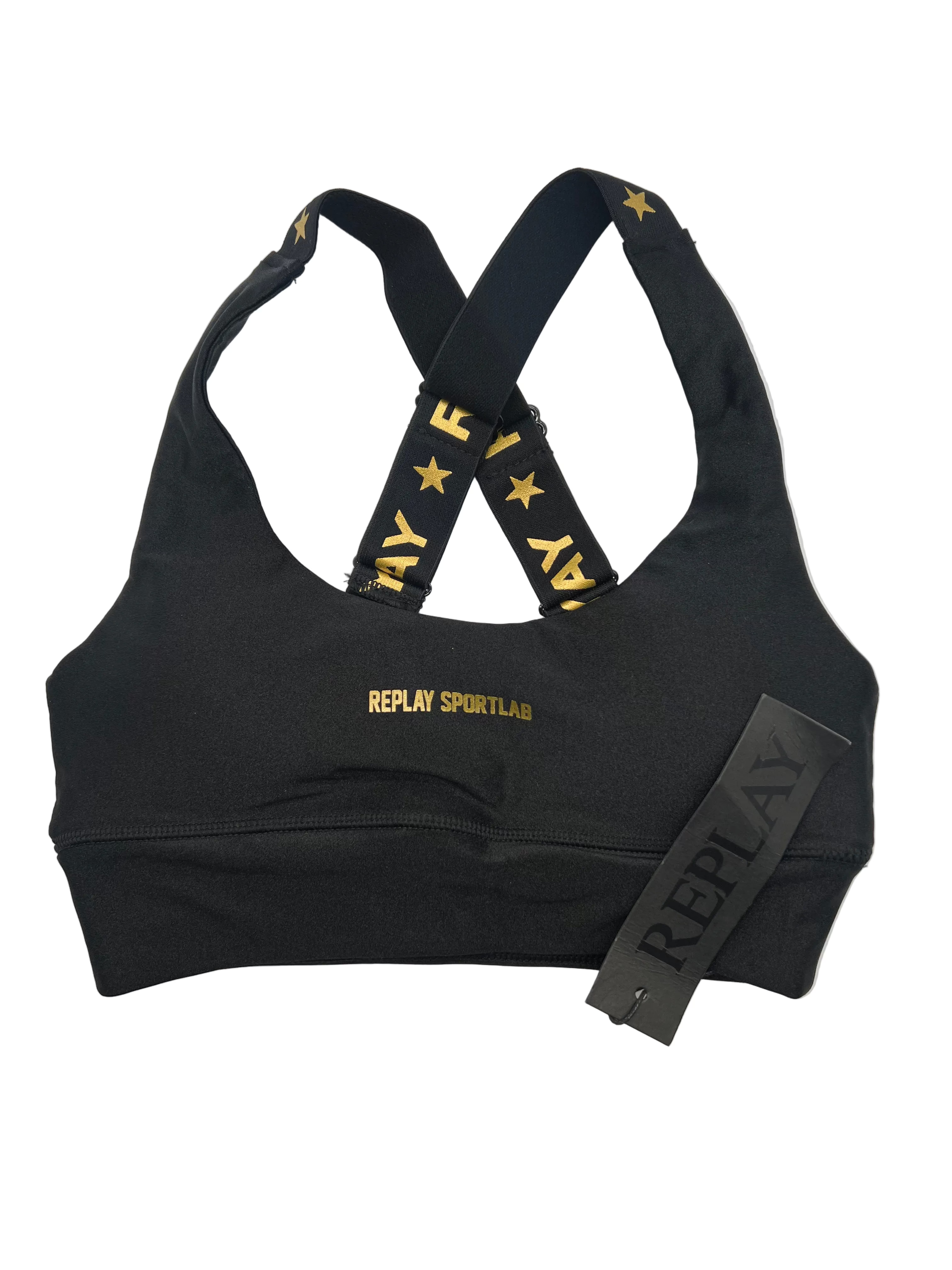 REPLAY Sports BH Shiny Gold Black GrXS
