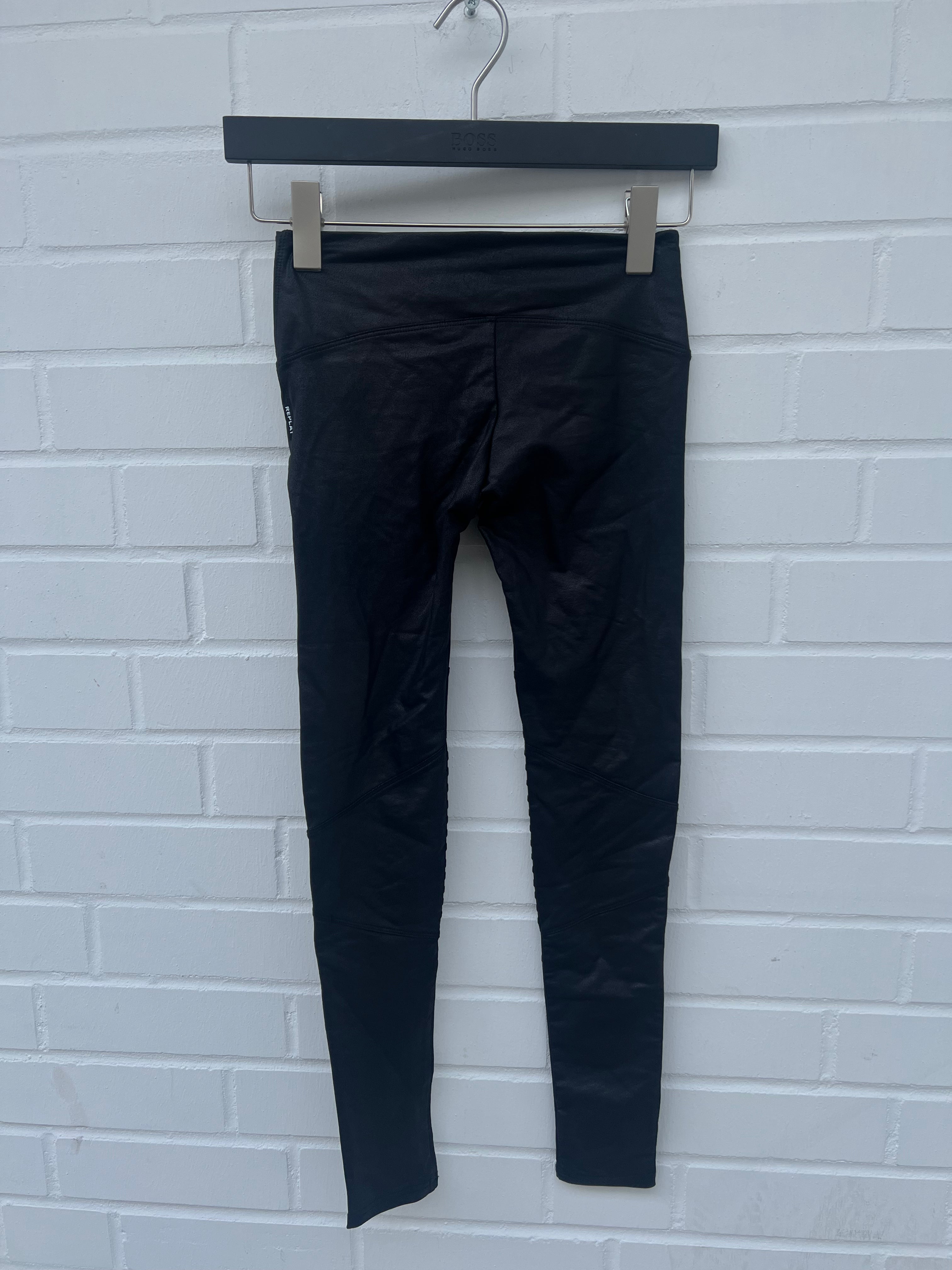 REPLAY Ladies Shiny Leggings schwarz