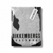 Bikkembergs Beachwear Strandhandtuch 100% Baumwolle Handtuch Schwarz / Weiß / Navy / Gelb