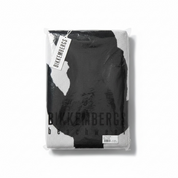 Bikkembergs Beachwear Strandhandtuch 100% Baumwolle Handtuch Schwarz / Weiß / Navy / Gelb