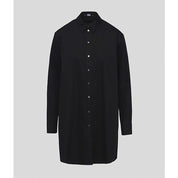 KARL LAGERFELD Tunic Shirt Hemdkleid 100% Cotton schwarz