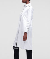 KARL LAGERFELD Shirtdress Tshirtkleid 100% Cotton weiß Gr42