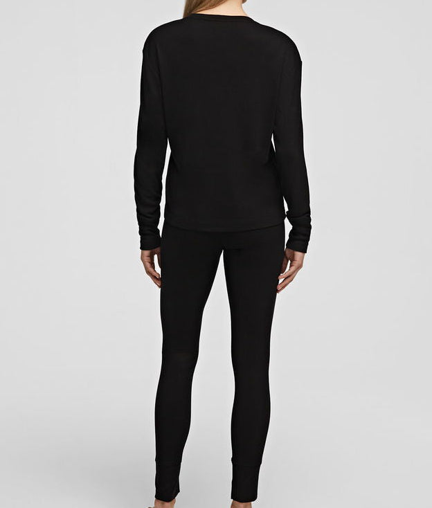 KARL LAGERFELD Tshirt & Leggings Travel Set schwarz GrXL