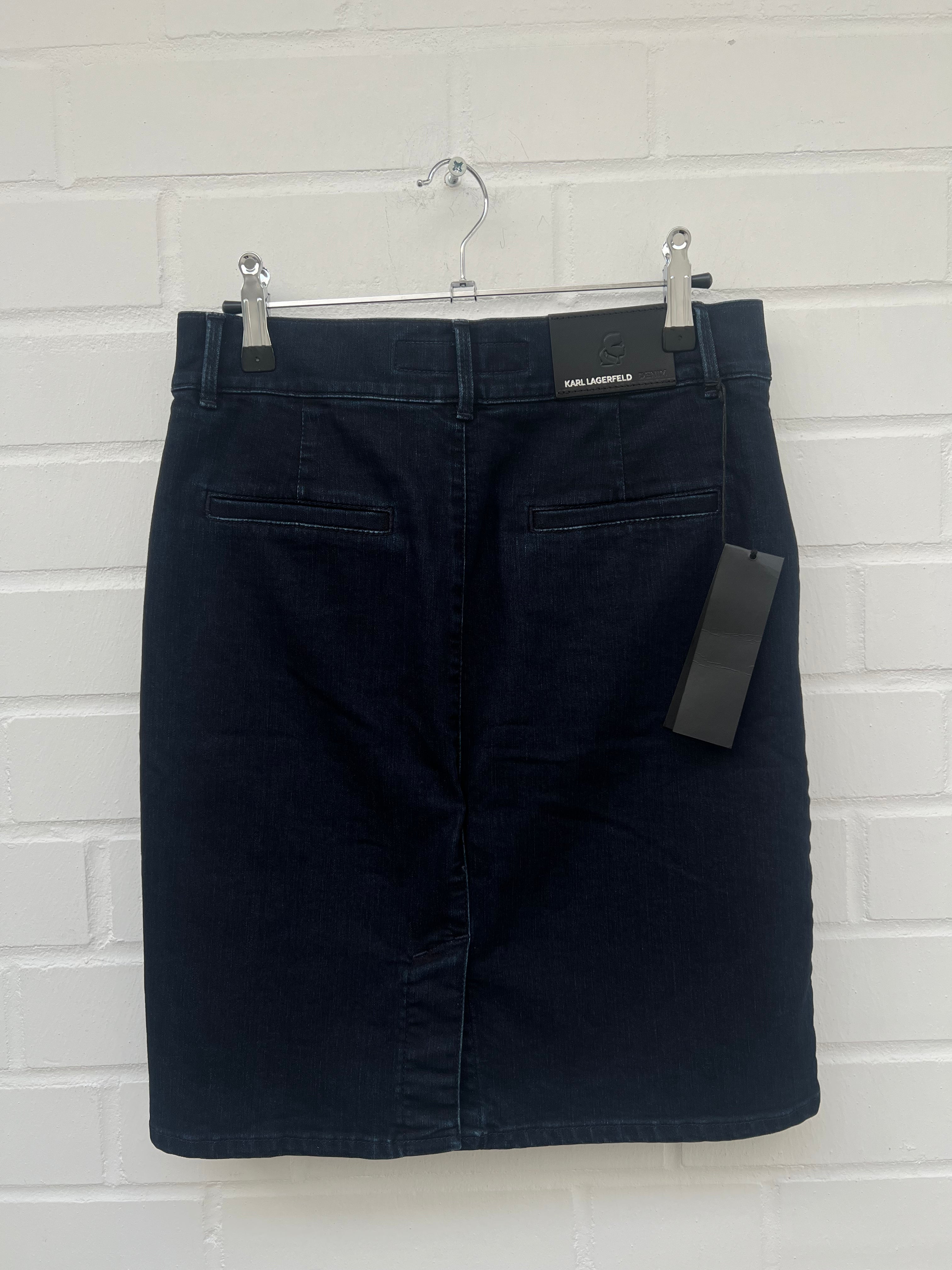 KARL LAGERFELD Jeans Rock schwarz denim Gr26