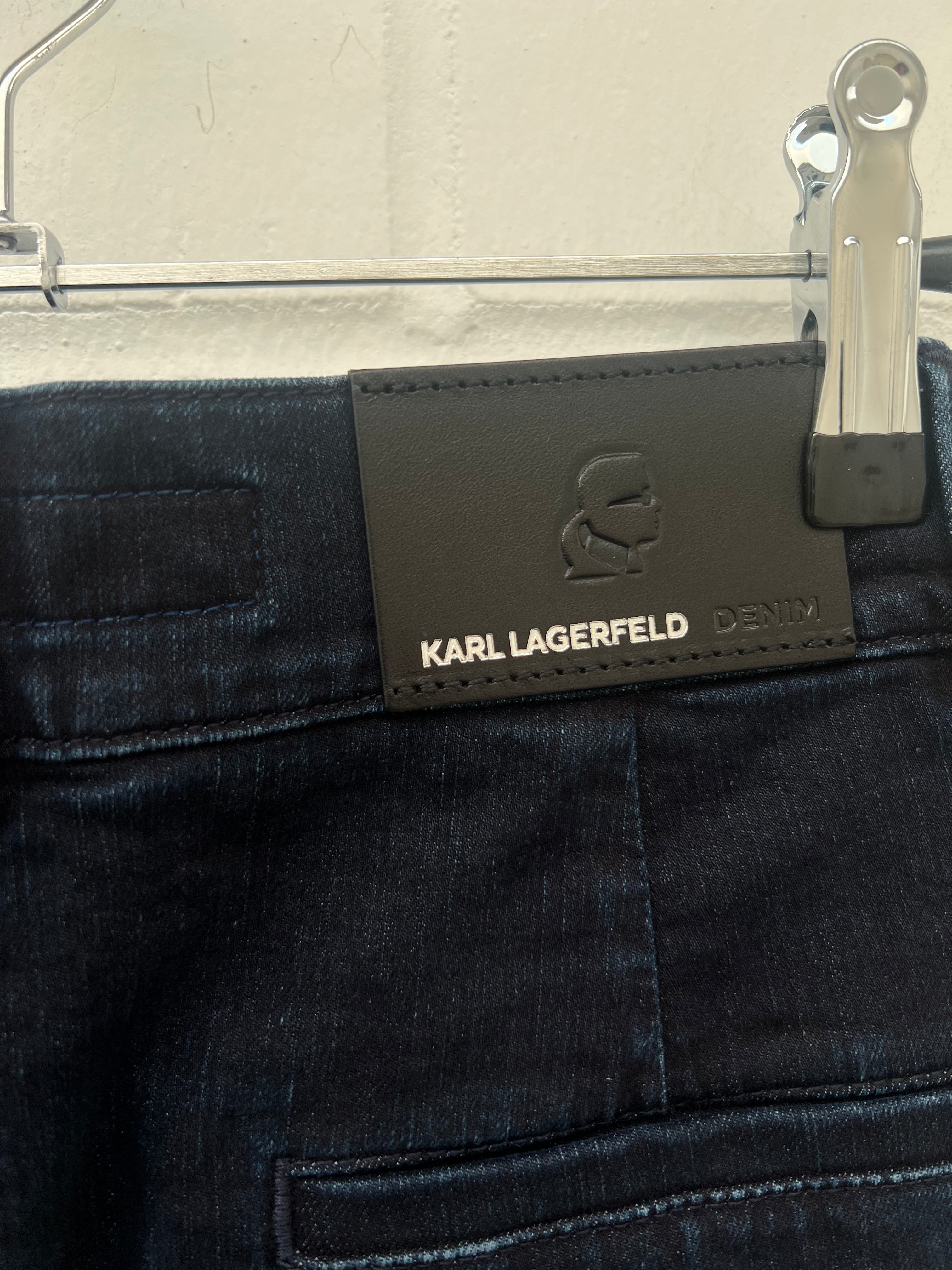 KARL LAGERFELD Jeans Rock schwarz denim Gr26