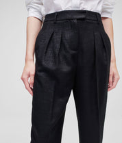 KARL LAGERFELD Tailored Hose glitzer schwarz Gr42