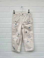 RALPH LAUREN Kids Print Wide Hose weiß Gr6/117-123cm