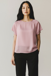 Vero Moda Aware Bluse Rosa durchsichtig GrM
